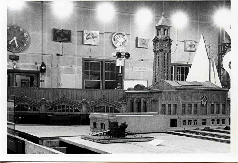 Historic Hoboken waterfront model railroad layout