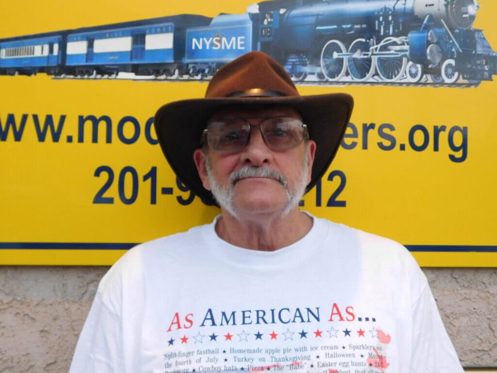 Club member in a cowboy hat